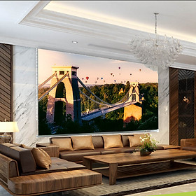 Rèm Tranh 1 Tấm Mẫu Kỳ Quan_GRT40