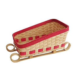 Santa Sleigh  Basket Bread Basket Serving Organizer for Snack