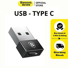 Đầu chuyển OTG Baseus USB Type C sang USB Full size (TYPE C- USB)/ (USB-TYPE C)/ (TYPE C-MICRO)- Hàng chính hãng