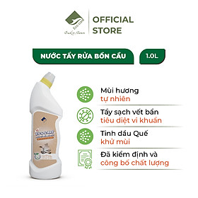 Nước tẩy rửa bồn cầu hữu cơ Ecocare 1L làm sạch, diệt khuẩn, khử mùi hiệu quả với tinh dầu Sả chanh/Quế