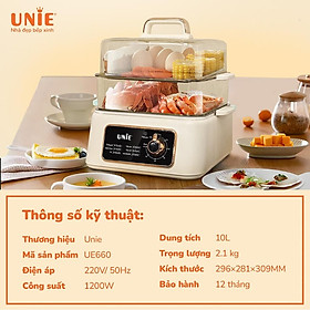 Mua Nồi Lẩu Điện Đa Năng Unie UE660  Hầm Hấp Lẩu Kết Hợp 3 in 1  Hàng Chính Hãng