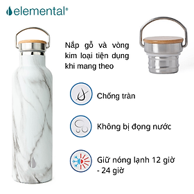 BÌNH GIỮ NHIỆT ELEMENTAL CLASSIC MÀU HOA VĂN (750ML)