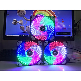 Mua Fan LED Tản Khí Case CPU 33 Bóng LED 5 màu  Fan 12