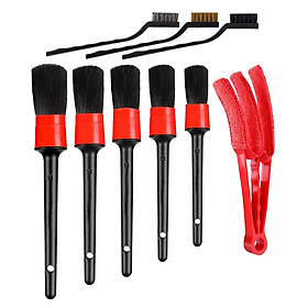 Hình ảnh 9PCS Car Detailing Brush Kit Auto for Wheel  Brush Set Car Care