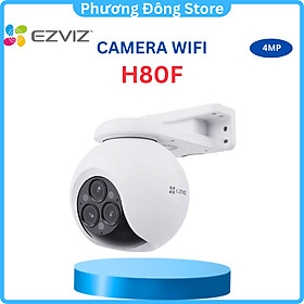 Camera WiFi EZVIZ H80F 3 ống kính 2K 4MP siêu nét cả ngày lẫn đêm, có màu đêm, AI phát hiện người - Hàng chính hãng