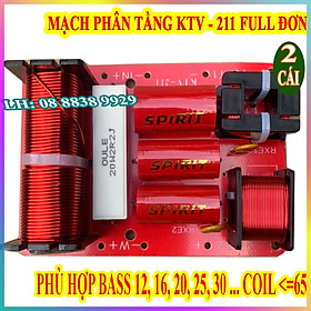 CẶP PHÂN TẦN KTV 211- DÙNG CHO 1 BASS 2 TREBLE HÀNG NHẬP KHẨU - GIÁ 2 MẠCH