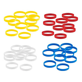 40 Pieces/Pack Blank Silicone Wristbands Fashion Rubber