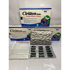 Hoạt huyết dưỡng não Ciritton Fote Ginkgo Biloba 1200mg giảm đau đầu, hoa mắt, chóng mặt, rối loạn tiền đình hộp 30 viên