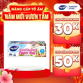 (Chọn Loại) Túi Zip PE Trong Suốt 2 Đường Kéo MyJae, Túi Bọc Đồ Ăn, Rau Củ Bảo Quản Trong Tủ Lạnh