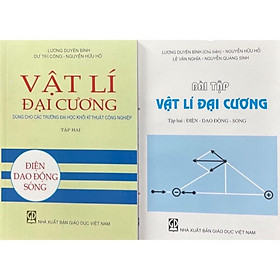 Sách - Combo Vật Lí Đại Cương Tập 2 + Bài Tập - Điện Dao Động Sóng Dùng Cho Các Trường ĐHKT Công Nghiếp (DN)