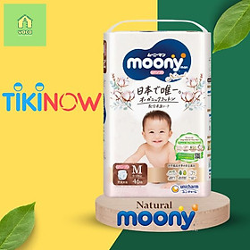 GIAO NHANH 2H Tã bỉm quần Moony cao cấp Natural đủ size M46 L36 XL32 Vaca