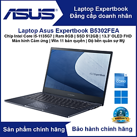 Mua Laptop Asus ExpertBook B5 Flip OLED B5302 (Intel Core I5-1135G7 | Ram 8GB | SSD 512GB | 13.3 inch Full HD OLED | màn hình Cảm ứng | Win 11 bản quyền) B5302FEA - Laptop độ bền quân sự Mỹ - Hàng chính hãng