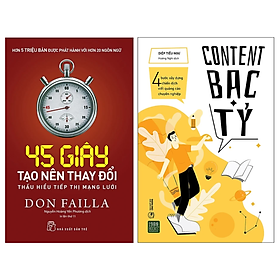 Hình ảnh Combo 2Q: 45 Giây Tạo Nên Thay Đổi - Thấu Hiểu Tiếp Thị Mạng Lưới + Content Bạc Tỷ (Chiến Lược Marketing Hiệu Qủa)