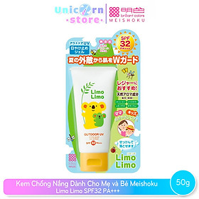 Kem Chống Nắng Meishoku Limo Limo Dành Cho Mẹ & Bé SPF32PA+++ (50g)