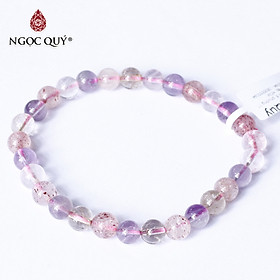 Vòng tay đá Super Seven size hạt 7mm - Ngọc Quý Gemstones