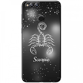 Ốp lưng dành cho Honor 7X mẫu Cung hoàng đạo Scorpio (đen)