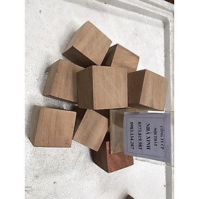 Combo 10 khối gỗ vuông , cục gỗ thông tự nhiên làm thủ công handmade hàng loại 1 Free Ship