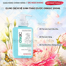 Dung dịch vệ sinh hằng ngày Orasic 200ml
