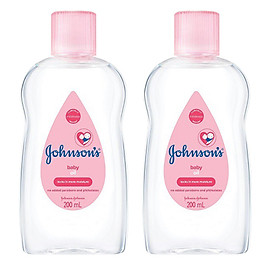 Hình ảnh Combo 2 Chai Dầu Mát Xa Johnson's Baby Oil 200ml