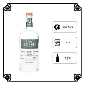 Hình ảnh Lady Triệu – Mekong Delta Dry Gin 700ml