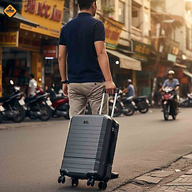 Vali Kéo 20 Inch Chống Va Đập Xbags Titan - Vali Du Lịch Nhựa ABS+PC Nhiều Ngăn, Cao Cấp, Sang Trọng XB6103!