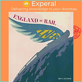 Sách - England by Rail 2024 Wall Calendar by Pomegranate (UK edition, paperback)