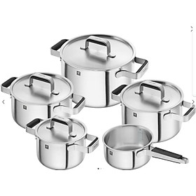 Bộ nồi Zwilling Pure set 5 mầu bạc hàng chính hãng