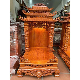 Mua Bàn thờ ông địa thần tài bằng gỗ hương đá cực đẹp kt 61×69×130cm