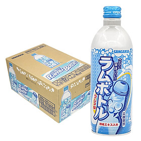 THÙNG 24 CHAI Nước soda có ga Sangaria Ramune 500mL nội địa Nhật