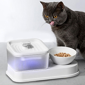 Pet Automatic Feeder and Waterer Multifunctional Pet Bowls Set for cat