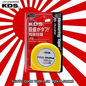 THƯỚC CUỐN THÉP HỆ MÉT VÀ INCH KDS PDX - Thước cuốn thép 5m hệ Met và Inch KDS PDX19-50MEME