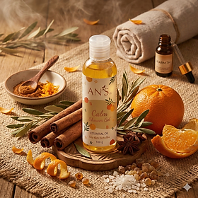 Shower gel Calm 100g AN'Sw (Gel tắm tinh dầu Quế và Cam Ngọt)