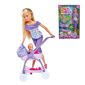 Đồ Chơi Búp Bê Dắt Bé Đi Dạo Dành Cho Bé STEFFI LOVE Baby Walk 105733067 - Đồ Chơi Đức Chính Hãng