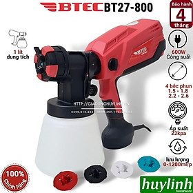 Mua Máy phun sơn điện cầm tay Btec BT27-800 - Công suất 600W - 4 Béc phun - Hàng chính hãng