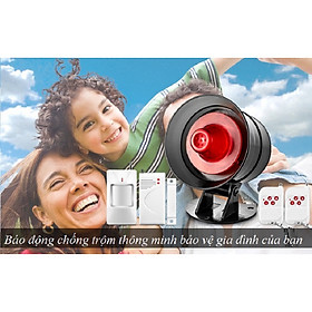 Mua Thiết bị báo động chống trộm bảo vệ nhà cửa thông minh cao cấp MR-300 ( gồm 1 loa báo động  2 điều khiển từ xa  1 cảm biến từ và 1 cảm biến hồng ngoại -Tặng 1 móc khóa tô vít 3in1 )