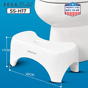 Ghế Kê Chân Toilet PEGA Bidet, Hỗ Trợ Đi Vệ Sinh Dễ Dàng Và Thoải Mái, Chống Táo Bón, Làm Từ Nhựa Y Tế - Thương Hiệu Mỹ