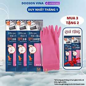 Mua Mua 3 Tặng 2 Đôi Găng Tay cao Su Tự Nhiên Hàn Quốc Có Móc 37cm