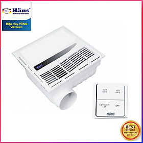 Quạt sưởi nhà tắm âm trần Hans HA-R điều khiển từ xa - Hàng chính hãng