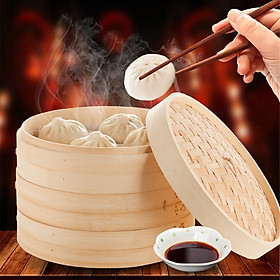 Xửng Hấp Bánh Bao DimSum Bằng Tre (1 tầng)