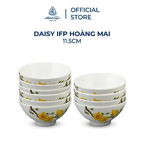 Bộ 10 chén sứ cao cấp Minh Long 11.5 cm - Daisy IFP - Hoàng Mai