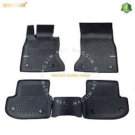 Thảm lót sàn ô tô nhựa TPE Silicon BMW 5 Series f10 2013- 2016 Black Nhãn hiệu Macsim