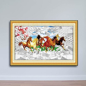 Tranh Mã Đáo Thành Công Tranh Con Ngựa W654 (60 x 40 cm)