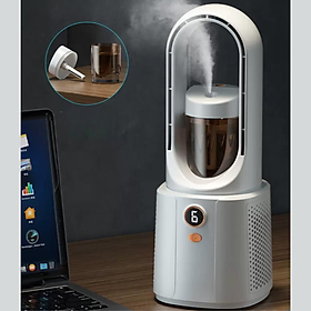 Mua Quạt Tích Điện Làm Mát Không Cánh Tạo Độ Ẩm Mạnh Mẽ Để Bàn 6 Chế Độ Màn Hình Led - BH 12 tháng