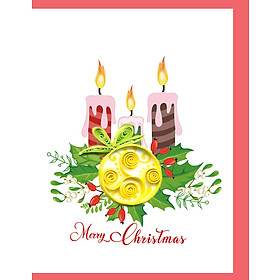 Thiệp Nghệ Thuật Giấy Xoắn - Ngọn Lửa An Lành - Flame of Peace - Christmas - Việt Net - 6.5x8.5