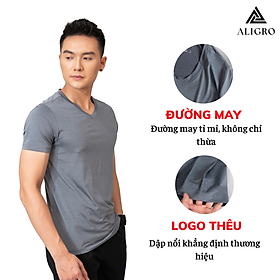 Áo phông cổ tim ALIGRO ALGAPC053