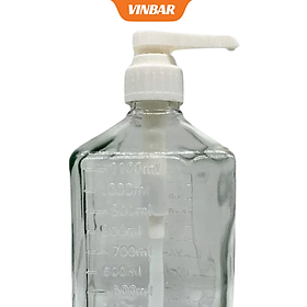 Mua BÌNH CHỨA SIRO CÓ VÒI XỊT 1000ML THỦY TINH