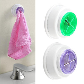 2 Pieces Wall Mount Tea Towel Holder Push in Dish Cloth Home Towel Rack