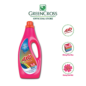 Nước tẩy quần áo màu AXO đánh bay vết bẩn chai 1,8 Lít lưu hương thơm mát