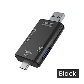 Elough OTG Micro SD Card Reader Flash Drive Smart Memory Card Reader Type C Cardreader USB C Adapter USB2.0 TF Card Adapter CF