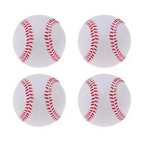 4x Safety Baseball Practice Training PU Softball Balls